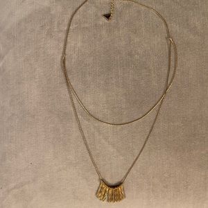 Gold anthropologie necklace